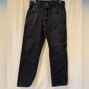 Rustler Men's Black Straight Jeans
